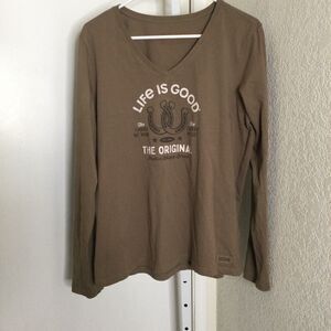 Life is good long sleeve tee